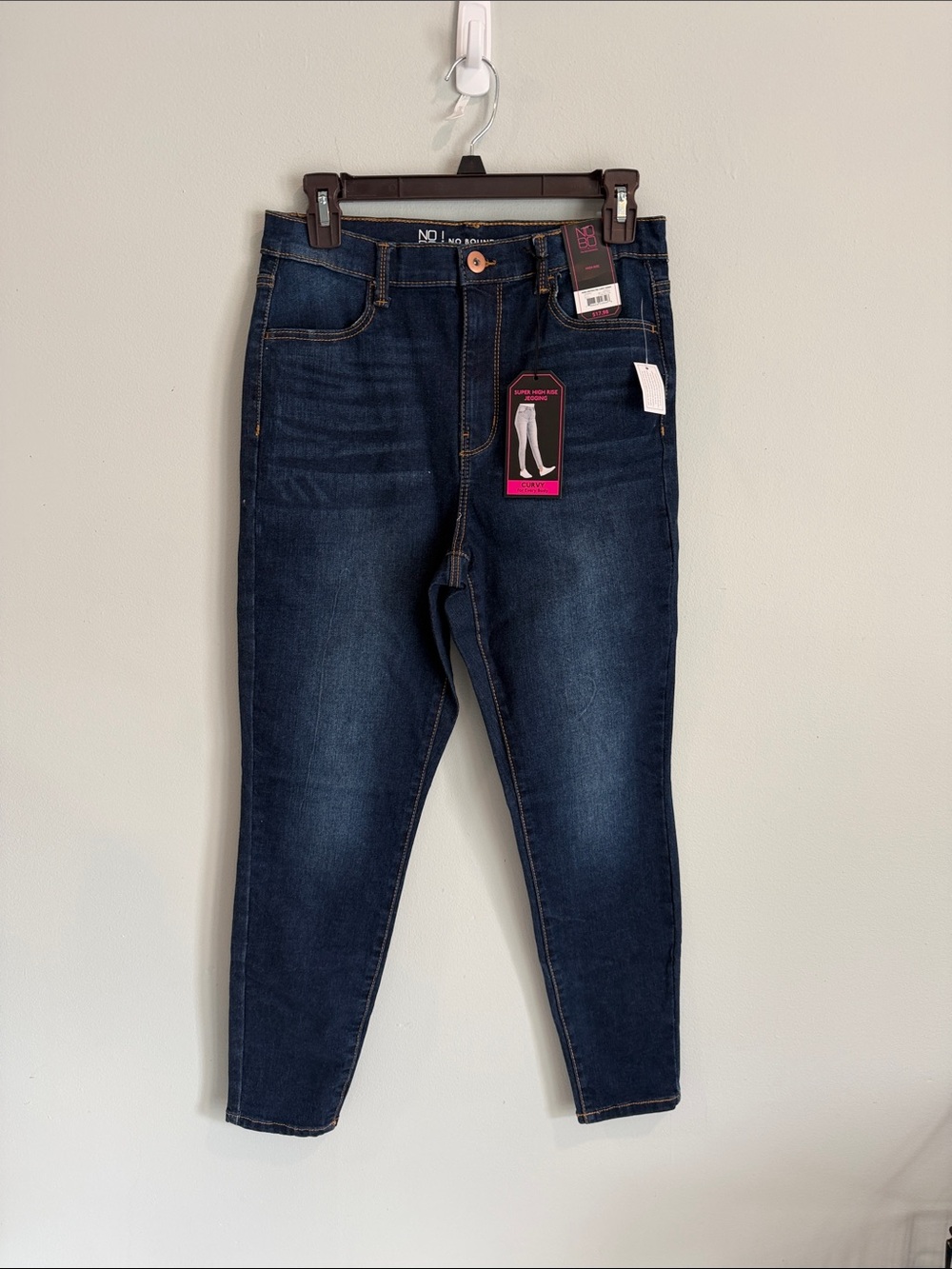 No Boundaries Dark Blue High-Rise Skinny Jeans